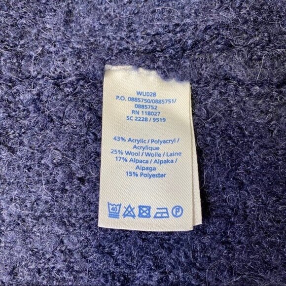 Boden Navy Blue Boucle Jacket with Contrast Trim 10 Medium - Picture 10 of 10